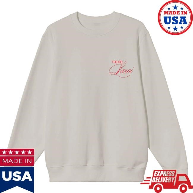 "Ashes" Embroidered Pullover Sweatshirt – THE KID LAROI Merch "Ashes" Embroidered Pullover Sweatshirt – THE KID LAROI Merch